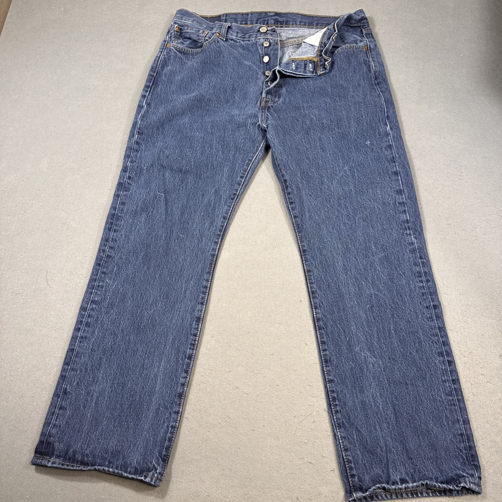 Levis 501 XX Jeans Mens 36X30 Blue Button Fly Straight 501XX Denim Cotton